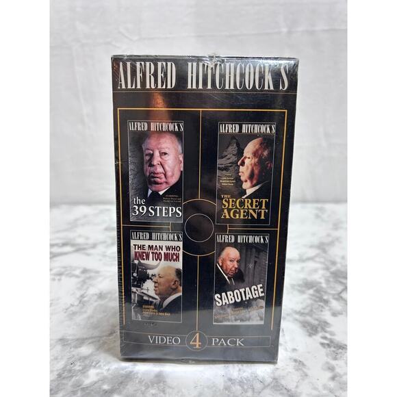 Alfred Hitchcock's Video 4 Pack Box Set (VHS, 2000) Horror Suspense Sealed NEW - Picture 4 of 7